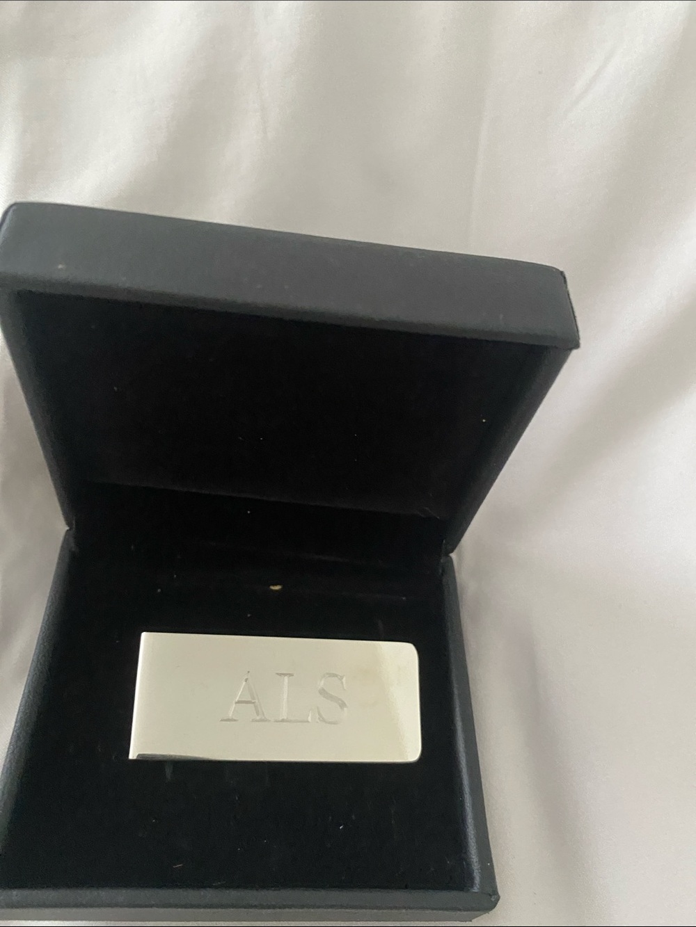 Engraved Silver Money Clip for Men